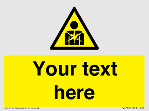 Custom Warning substance or mixture presenting a health hazard